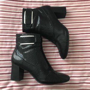 Black Calvin Klein booties